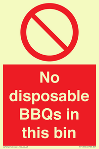 PV10006: No disposable BBQs in this bin