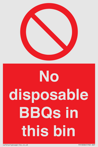 PV10006: No disposable BBQs in this bin