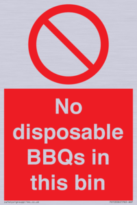 PV10006: No disposable BBQs in this bin
