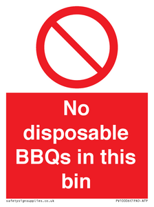 PV10006: No disposable BBQs in this bin