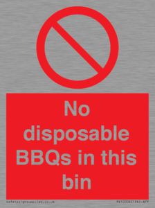 PV10006: No disposable BBQs in this bin