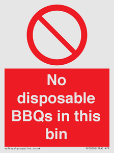 PV10006: No disposable BBQs in this bin