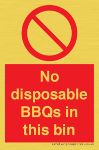 PV10006: No disposable BBQs in this bin