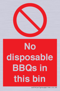 PV10006: No disposable BBQs in this bin