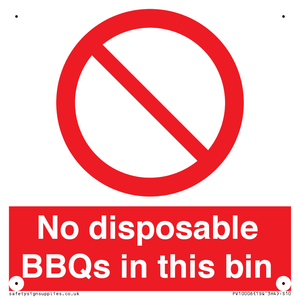 PV10006: No disposable BBQs in this bin