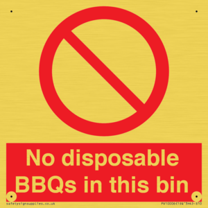 PV10006: No disposable BBQs in this bin
