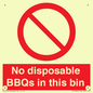 PV10006: No disposable BBQs in this bin