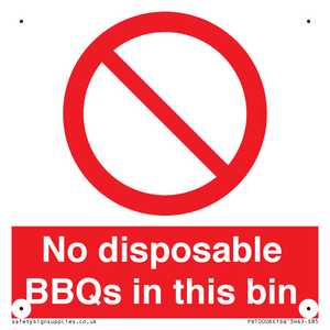 PV10006: No disposable BBQs in this bin