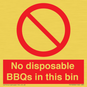 PV10006: No disposable BBQs in this bin