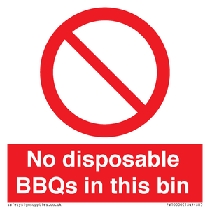PV10006: No disposable BBQs in this bin