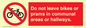PV10051: Do not leave bikes or prams in communal areas or hallways.