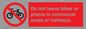 PV10051: Do not leave bikes or prams in communal areas or hallways.