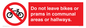 PV10051: Do not leave bikes or prams in communal areas or hallways.