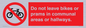 PV10051: Do not leave bikes or prams in communal areas or hallways.
