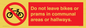 PV10051: Do not leave bikes or prams in communal areas or hallways.