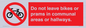 PV10051: Do not leave bikes or prams in communal areas or hallways.