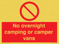 PV10056: No overnight camping or camper vans