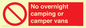 PV10056: No overnight camping or camper vans