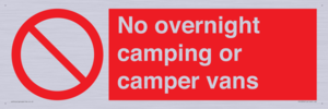 PV10056: No overnight camping or camper vans