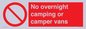 PV10056: No overnight camping or camper vans