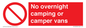 PV10056: No overnight camping or camper vans