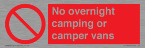 PV10056: No overnight camping or camper vans