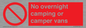 PV10056: No overnight camping or camper vans