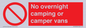 PV10056: No overnight camping or camper vans
