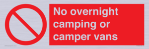 PV10056: No overnight camping or camper vans