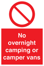 PV10056: No overnight camping or camper vans