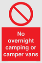 PV10056: No overnight camping or camper vans