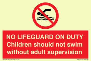 PV10065: NO LIFEGUARD ON DUTY