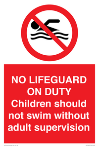 PV10065: NO LIFEGUARD ON DUTY