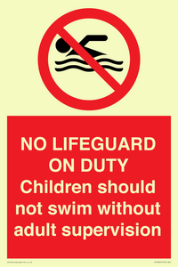 PV10065: NO LIFEGUARD ON DUTY