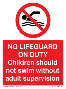 PV10065: NO LIFEGUARD ON DUTY