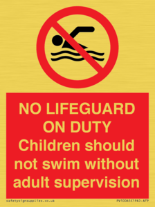 PV10065: NO LIFEGUARD ON DUTY