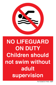PV10065: NO LIFEGUARD ON DUTY