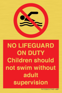 PV10065: NO LIFEGUARD ON DUTY