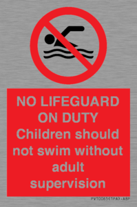 PV10065: NO LIFEGUARD ON DUTY