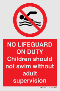 PV10065: NO LIFEGUARD ON DUTY