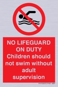 PV10065: NO LIFEGUARD ON DUTY