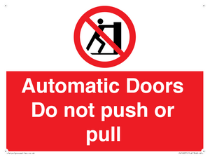 PV10071: Automatic Doors  Do not push or pull