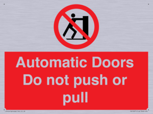 PV10071: Automatic Doors  Do not push or pull