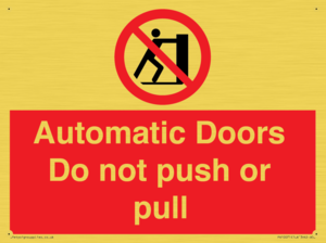 PV10071: Automatic Doors  Do not push or pull