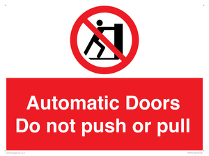PV10071: Automatic Doors  Do not push or pull
