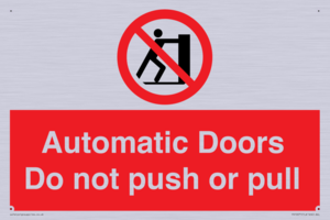 PV10071: Automatic Doors  Do not push or pull