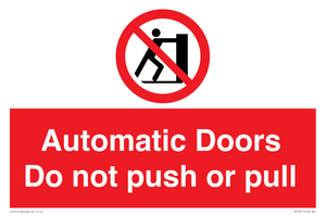 PV10071: Automatic Doors  Do not push or pull