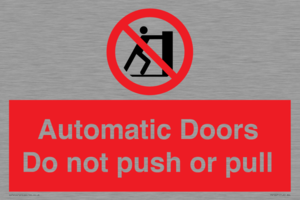 PV10071: Automatic Doors  Do not push or pull
