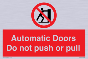 PV10071: Automatic Doors  Do not push or pull