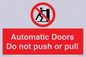 PV10071: Automatic Doors  Do not push or pull